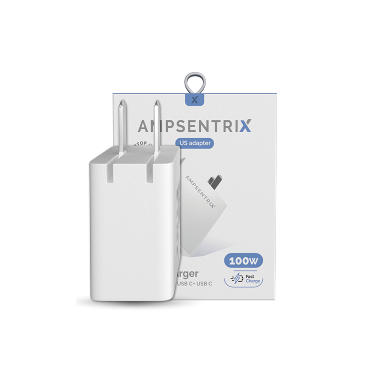 100W - 4 Plug USBc & USB Power Adapter