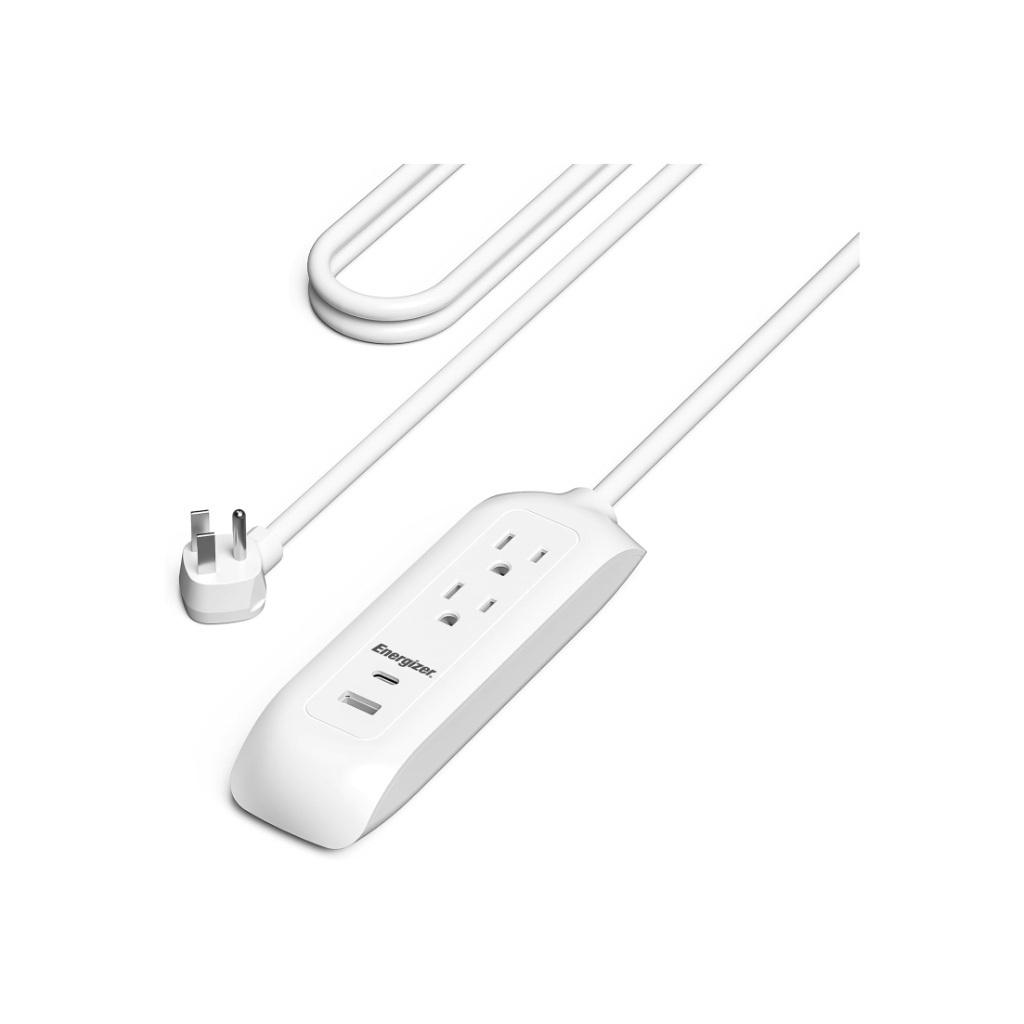 Energizer Grounded Power Strip with 6 Outlets