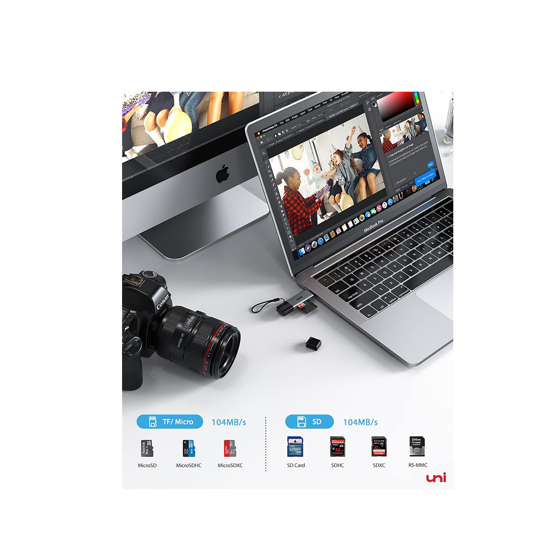 Uni USB & USBc SD Card Reader