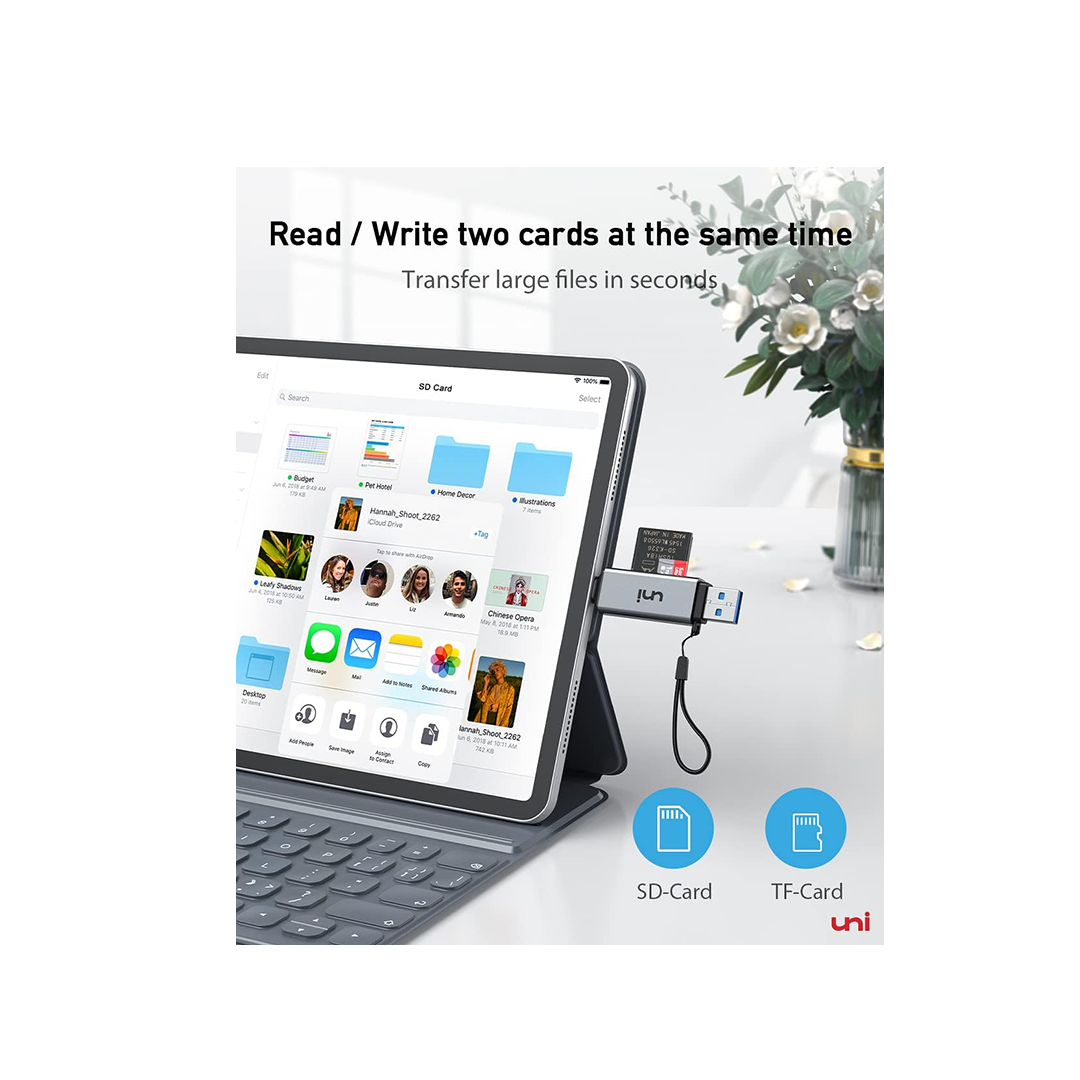 Uni USB & USBc SD Card Reader