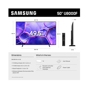 Samsung 50" Class Crystal UHD 4K Smart TV - HDR & Alexa Built-In