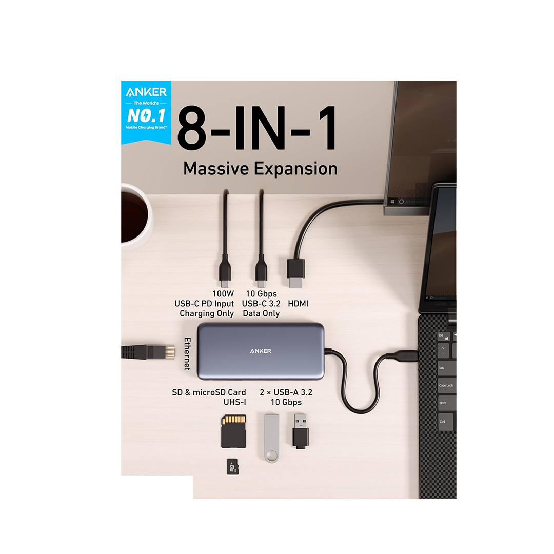 Anker USB-C Hub (8-in-1) 10Gbps