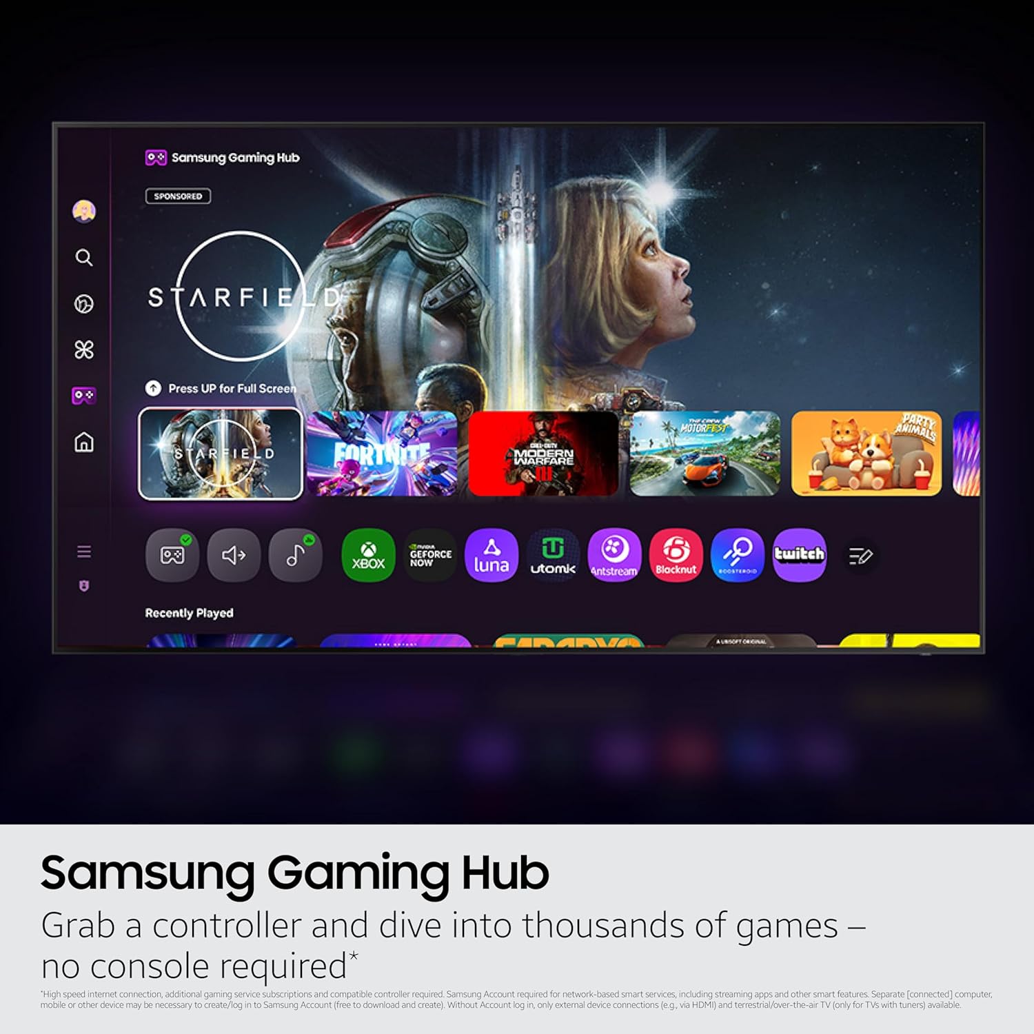 Samsung 65" Crystal UHD 4K Smart TV