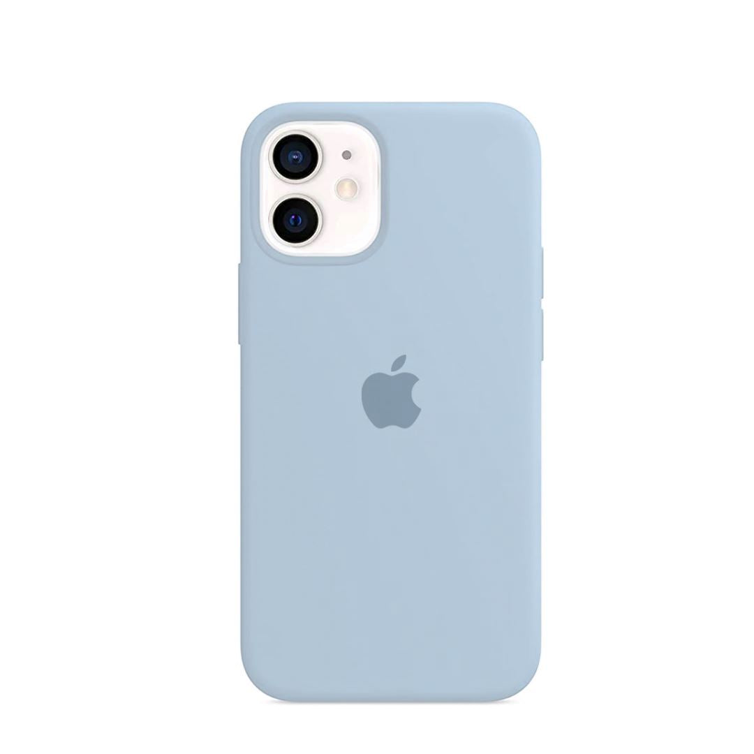 Apple Silicone Case (Soft Blue) Mobile Phone Cases linkupbah
